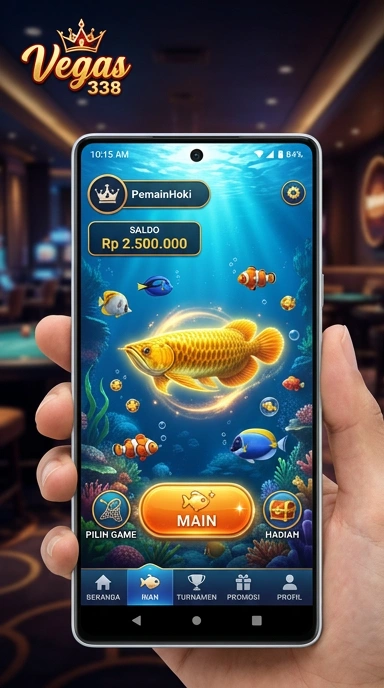 Layar utama vegas338 — antarmuka bersih setelah instalasi